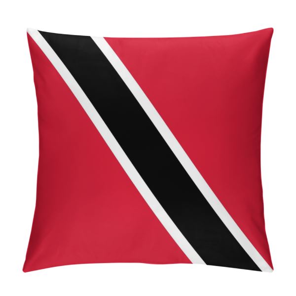 Trinidad and Tobago Flag Throw Pillow - CaribeHeart Trinidad